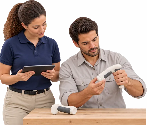 Uso de dados musculares para comparar protótipos e produtos