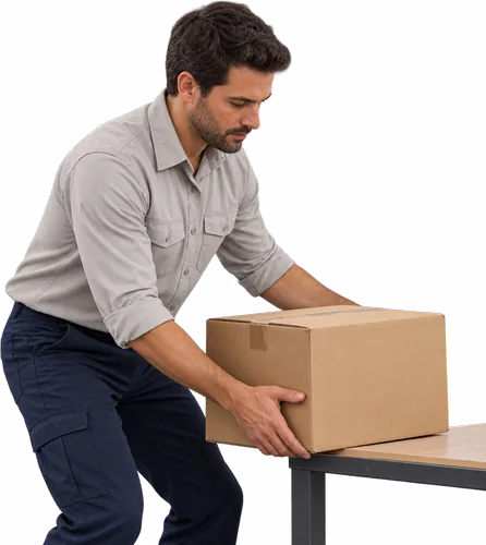 Avaliação muscular durante o manuseio e transporte de cargas