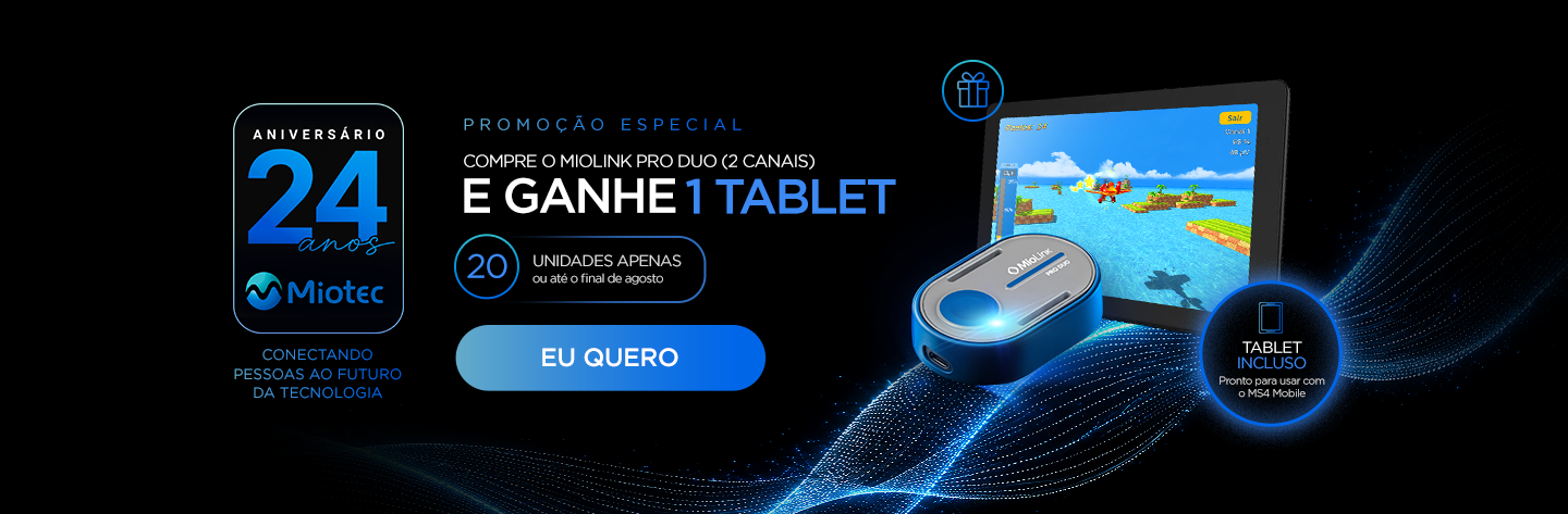 Miotec 24 anos - Banner promocional