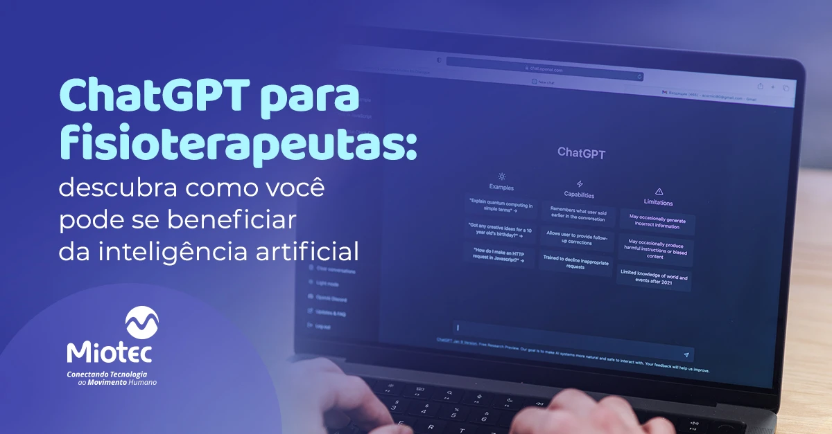 ChatGPT para fisioterapeutas: descubra como você pode se beneficiar da inteligência artificial